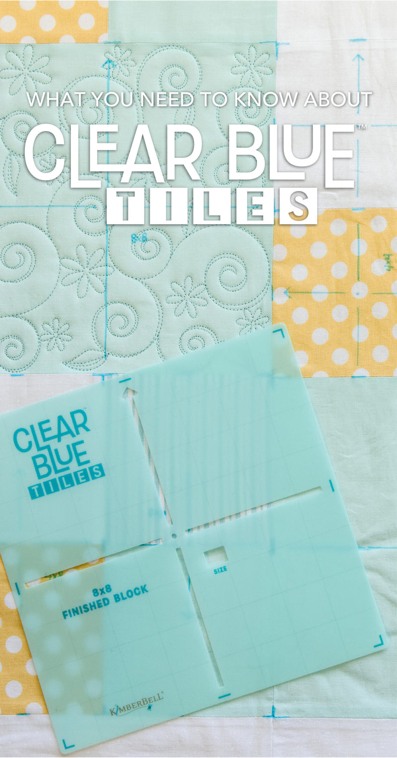 What You Need to Know About Kimberbell Clear Blue Tiles for Machine Embroidery Background Quilting