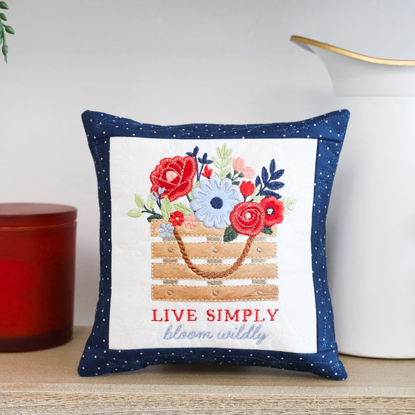 Create a Darling Country Blooms Pillow!