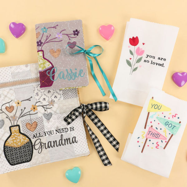 January Craft Night: Luminarias and Quilted Photo Album Cover!