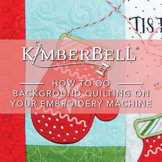 How to Do Background Quilting on Your Embroidery Machine
