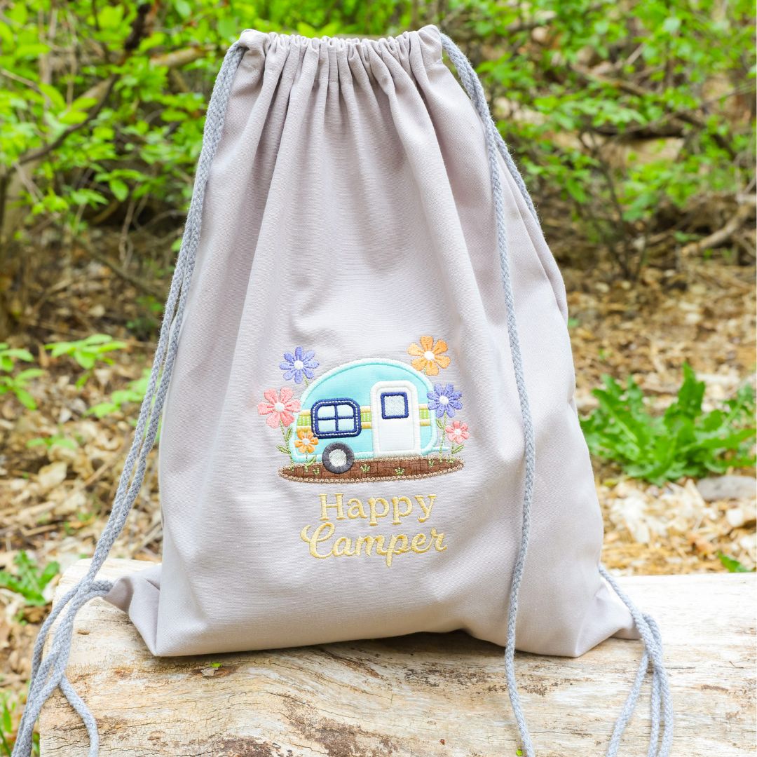 How to Finish a Canvas Cinch Backpack Blank (Free PDF!)