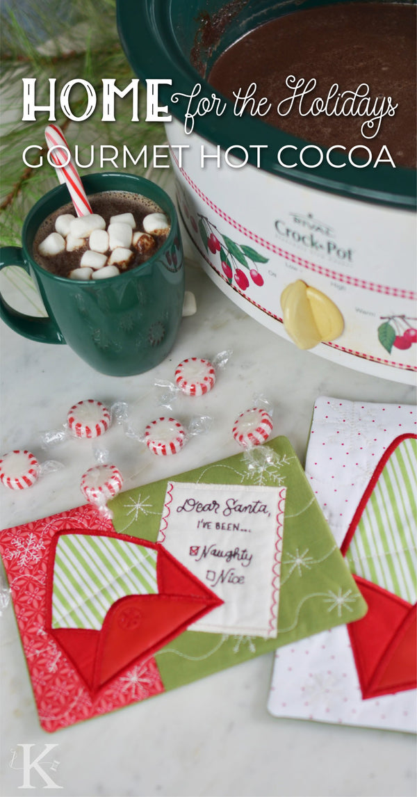 Home for the Holidays Gourmet Hot Cocoa (Inspired by Kimberbell Curated Home for the Holidays Designs for Machine Embroidery)