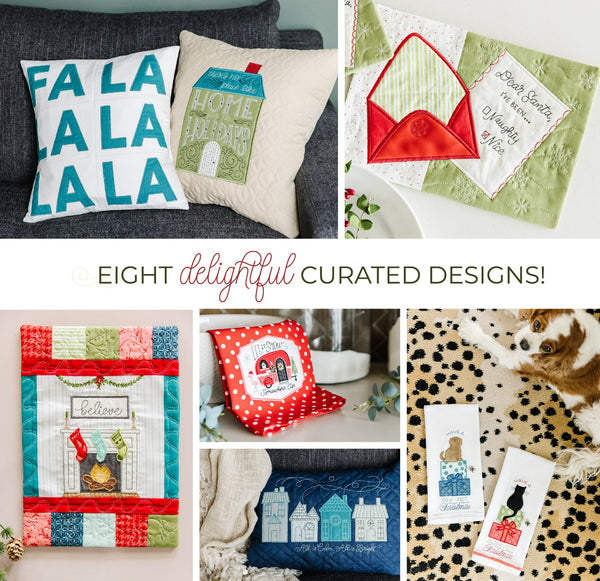 Fa La La in Love Kimberbell Curated: Home for the Holidays for Machine Embroidery!