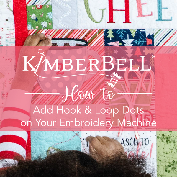 How to Add Hook & Loop Dots to Machine Embroidery Projects