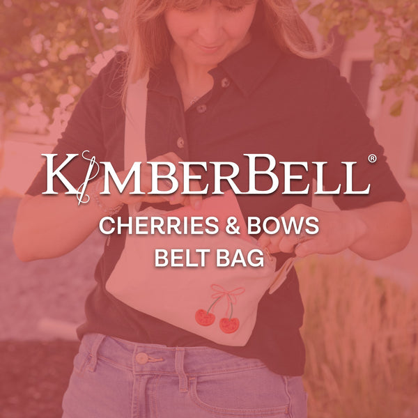 Cherries & Bows Belt Bag Machine Embroidery Project Kit
