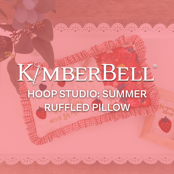 Hoop Studio: Summer Ruffled Pillow