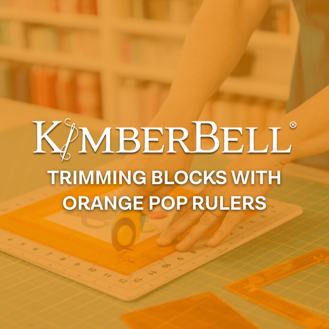 Trimming Blocks With Orange Pop Rulers