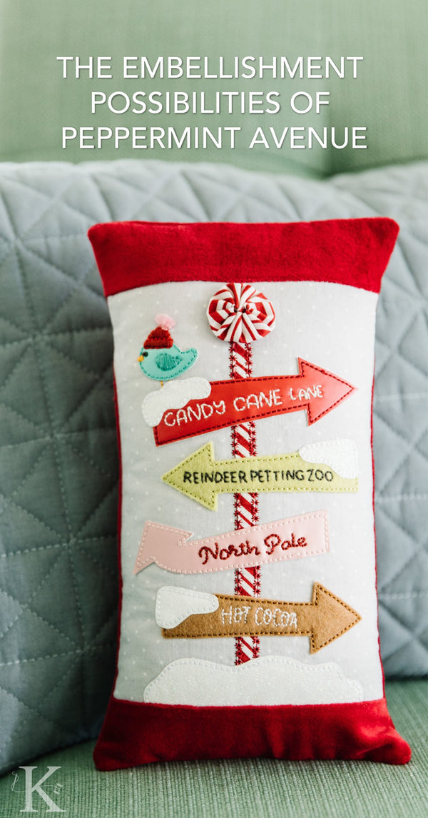 Receive a FREE (and Festive!) Peppermint Avenue Design for Sewing and Machine Embroidery at Participating Fill in the Blank Shops!