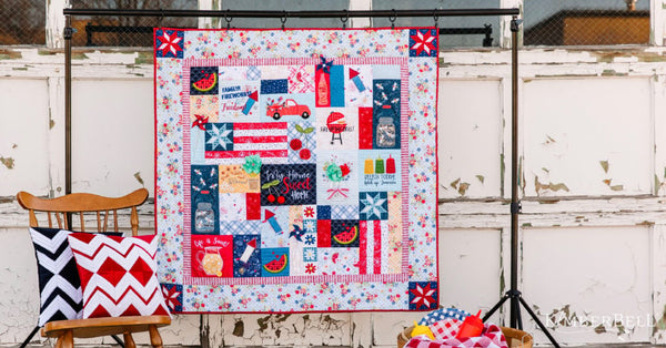 Fourth of July Traditions: Looking Forward to Kimberbell’s Red, White, & Bloom Quilt for Sewing and Machine Embroidery