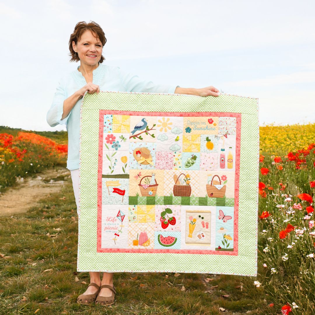 Now Available! Kimberbell's Sippin' on Sunshine Quilt!