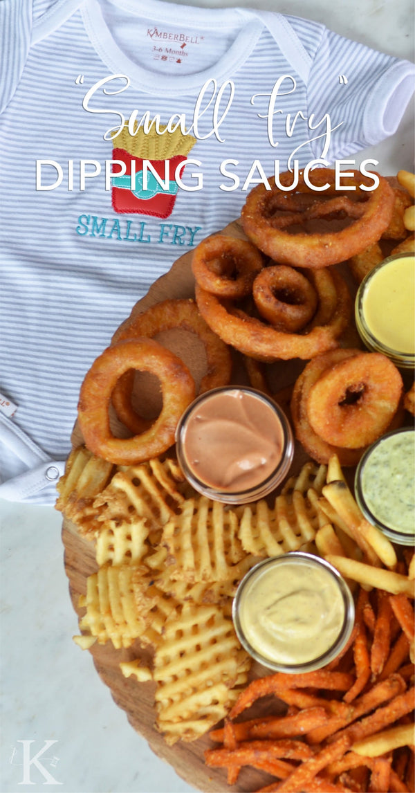 "Small Fry" Dipping Sauces (Inspired by Kimberbell's June Fill in the Blank Design for Sewing and Machine Embroidery)