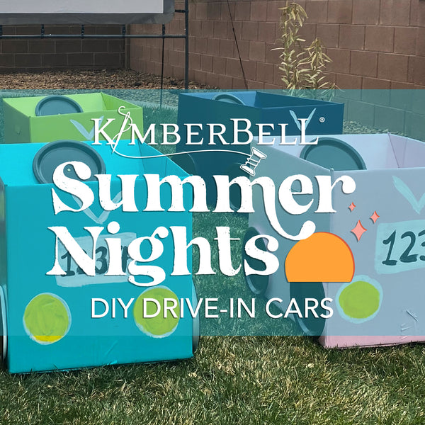 Summer Nights DIY Drive-In Cars (Inspired by Kimberbell's Summer Nights One-Day Machine Embroidery Event)!