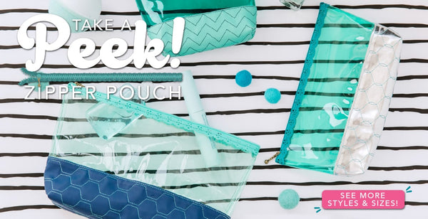 NEW! TAKE A PEEK! ZIPPER POUCH