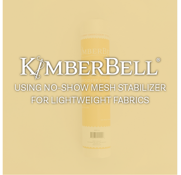 Using No-Show Mesh Stabilizer for Lightweight Fabrics
