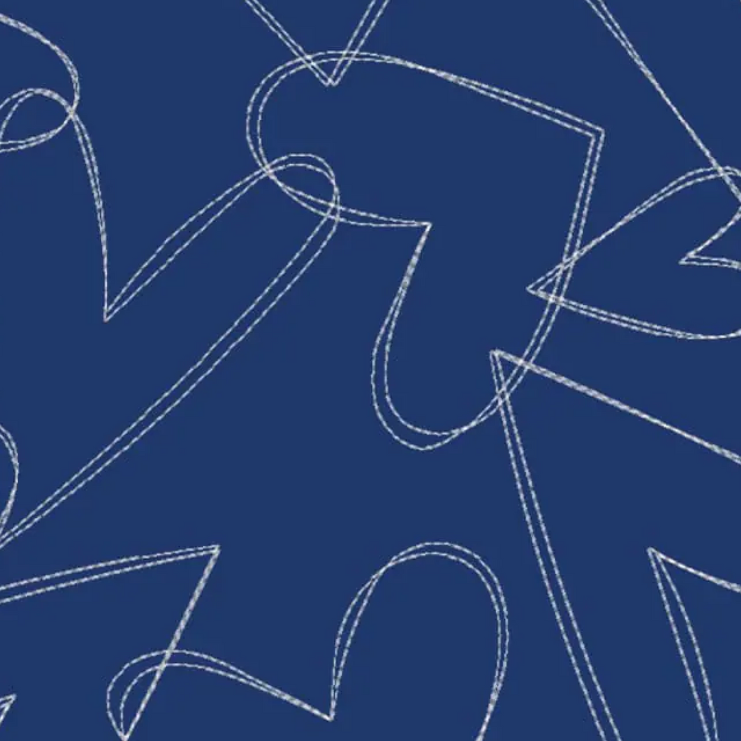 Dark Blue Quilting