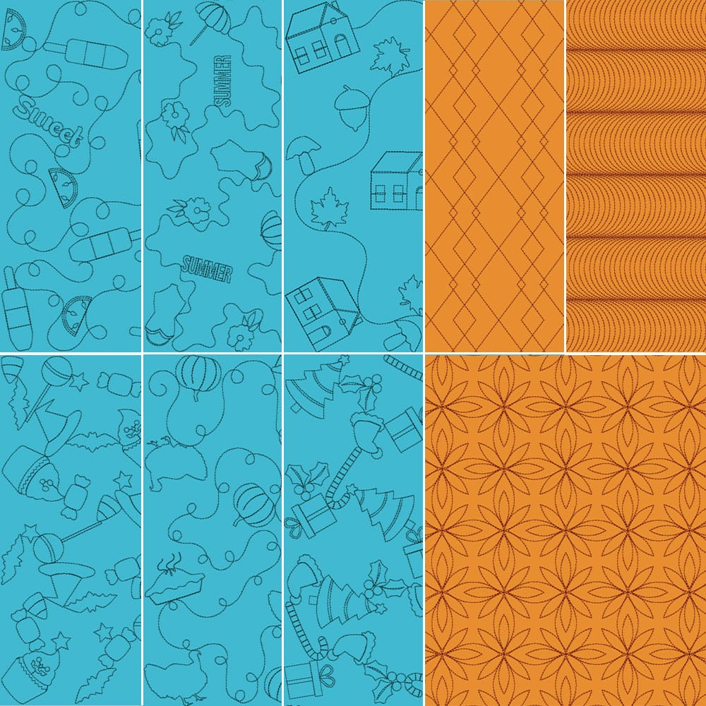 Mini Quilts Vol. 2: July-December Quilting Bundle kdq315