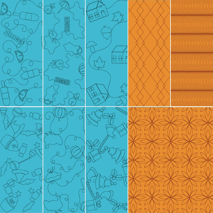 Mini Quilts Vol. 2: July-December Quilting Bundle kdq315