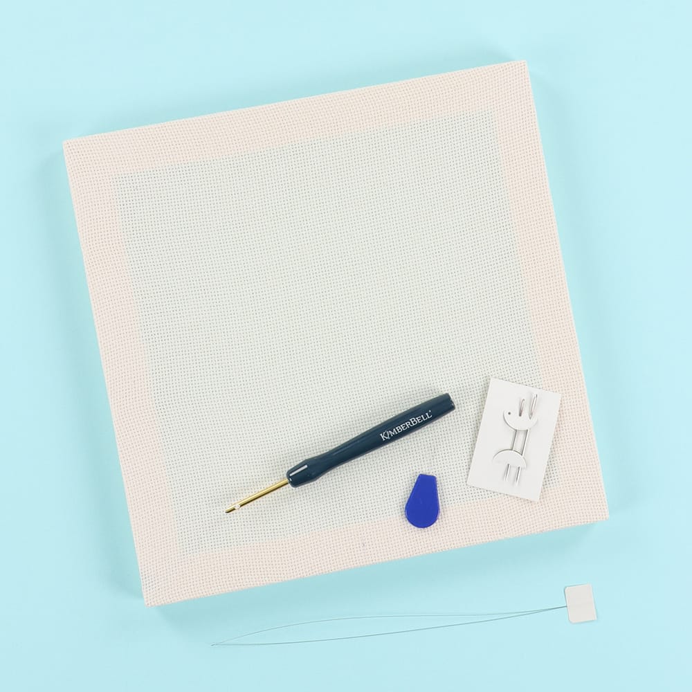 Premium 10” Pre-Stretched Monk’s Cloth Frame & Punch Needle Tool Set