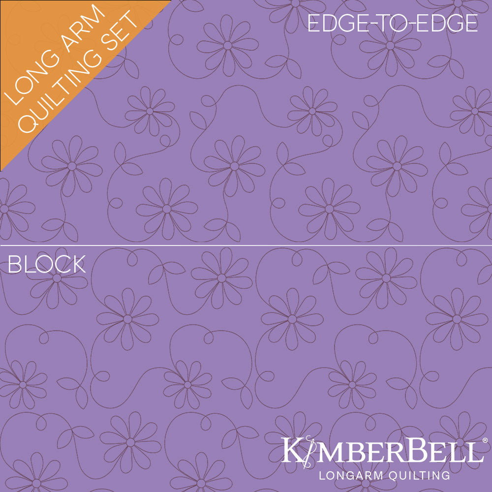 Daisy 1 Longarm Quilting Set (Edge-to-Edge + Block)