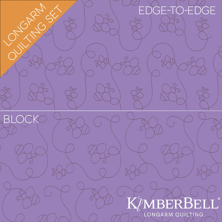 Bee 1 Longarm Quilting Set (Edge-to-Edge + Block)