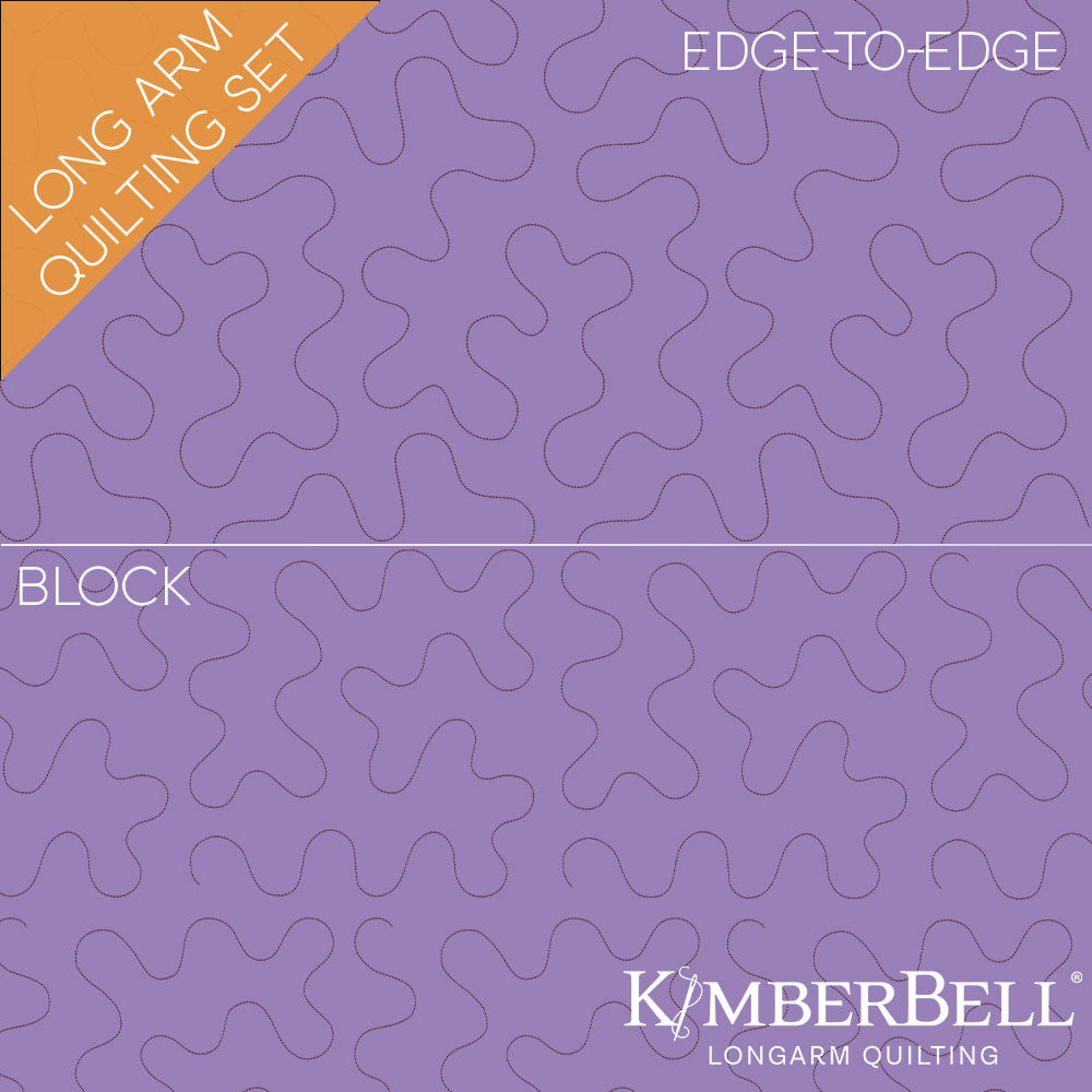 Stipple 1 Longarm Quilting Set (Edge-to-Edge + Block)
