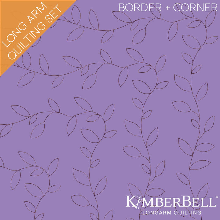 Vine Border 1 Longarm Quilting Set (Border + Corner)