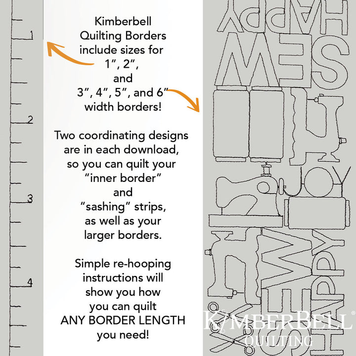 Hobby Border 1 - Background Quilting