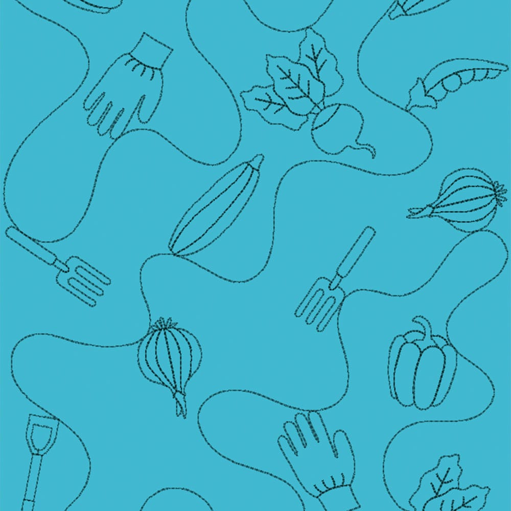 kdq296 Garden 1 Background Quilting Design