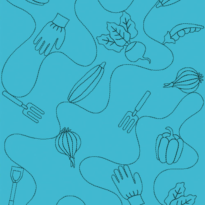 kdq296 Garden 1 Background Quilting Design