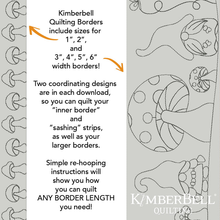 Mushroom Border 1 - Background Quilting