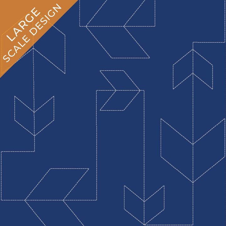 Chevron 3 background quilting design