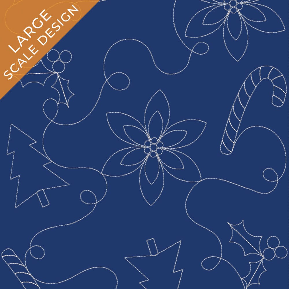 Christmas 12 background quilting design