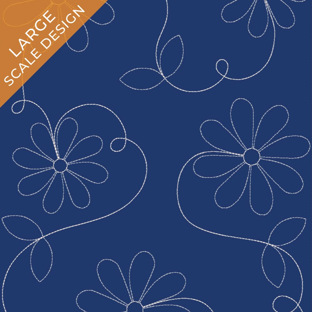 Floral 9 background quilting design kdq307