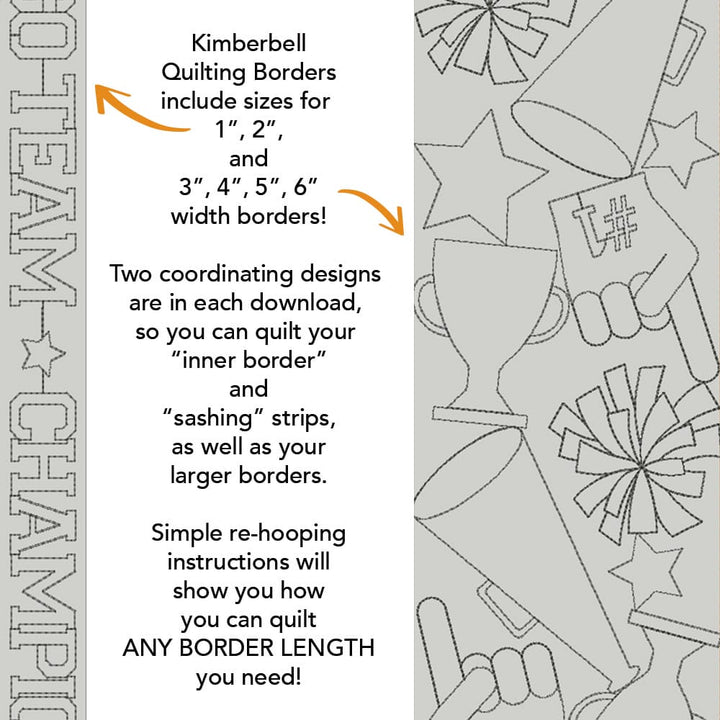 Sport Border 1 background quilting design kdq314