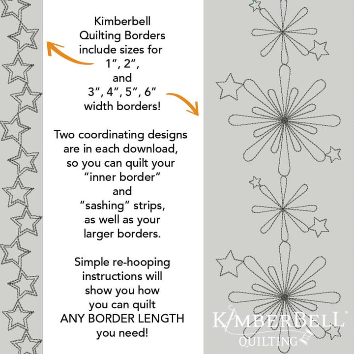 Patriotic Border 4 Background Quilting Design kdq327