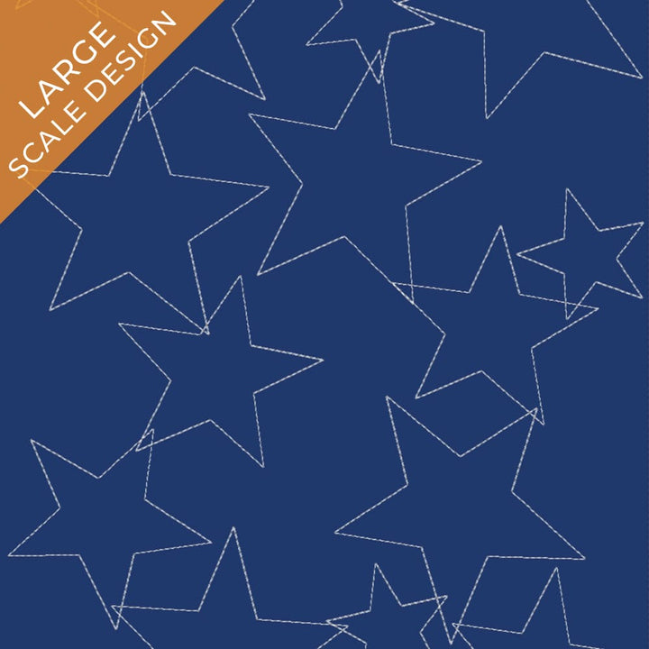 Stars 9 background quilting design