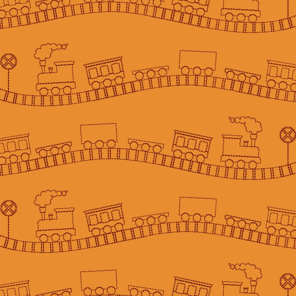 Train 1 background quilting design kdq339