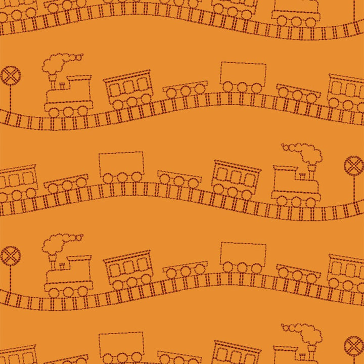 Train 1 background quilting design kdq339