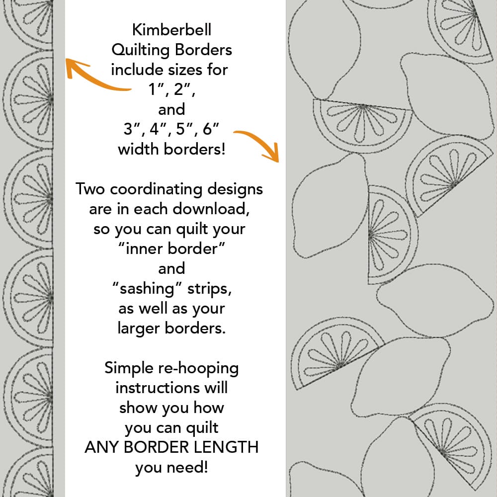 Fruit Border 1 background quilting design kdq349
