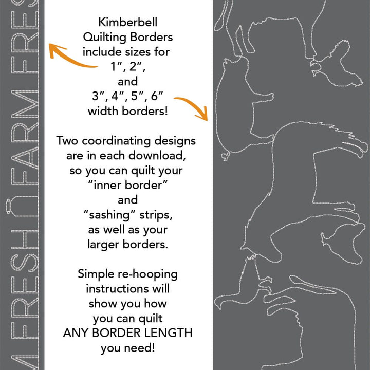 Animal Border 1 background quilting design main image