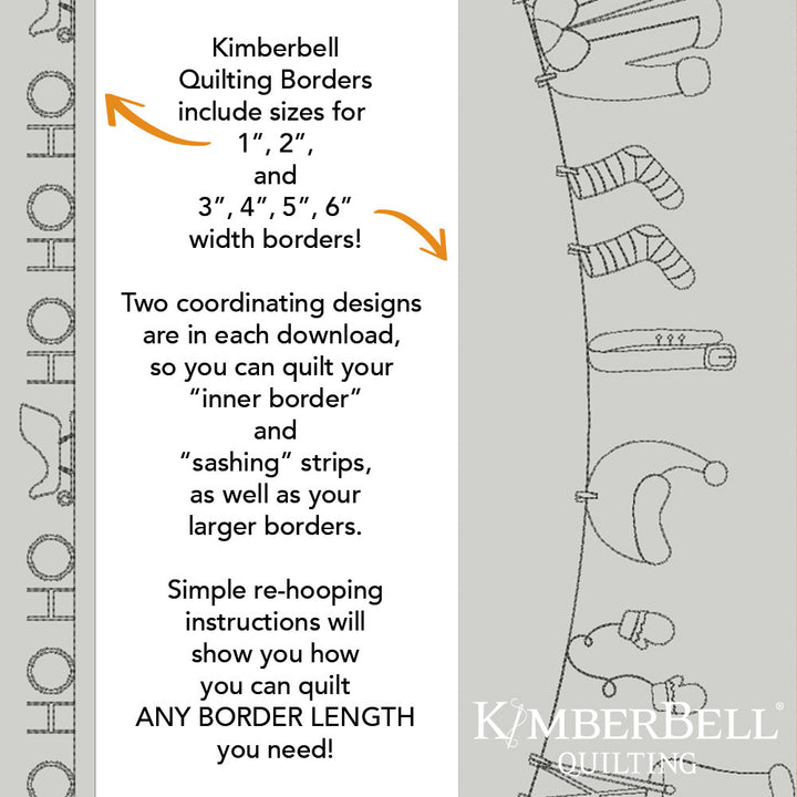 Christmas Border 8 - Background Quilting