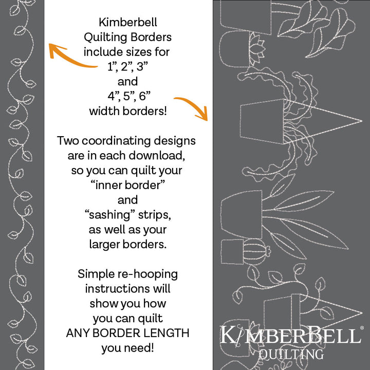 Plant Border 3 - Background Quilting