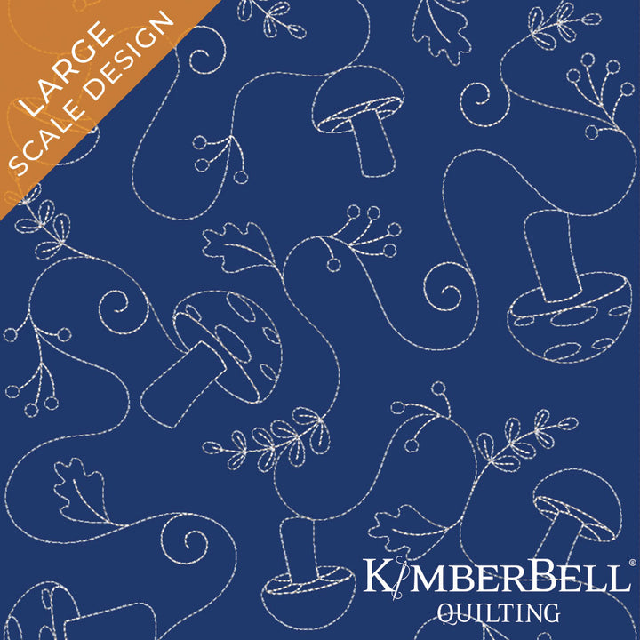 Mushroom 1 - Background Quilting