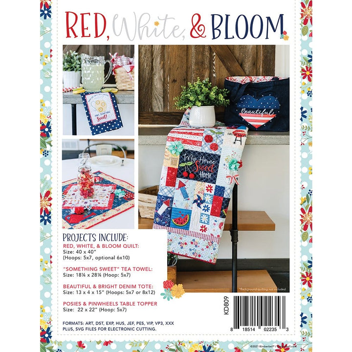 Red White and Bloom Quilt