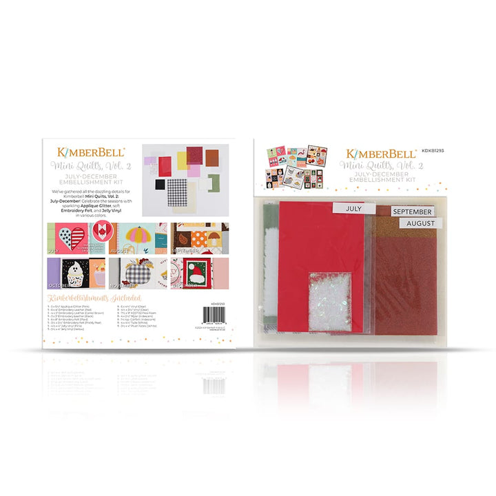 KDKB1293 Mini Quilt, Vol. 2: July - December Embellishment Kit