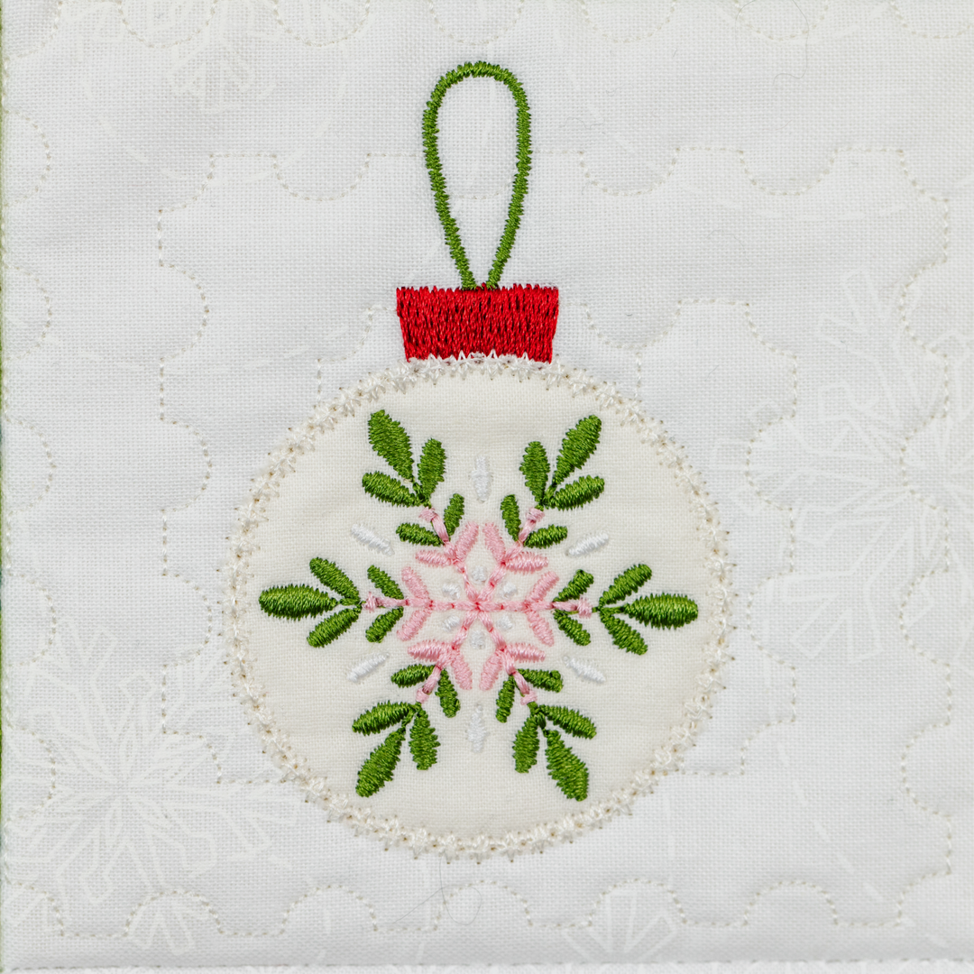 Wavy 9 background quilting design embroidery ornament