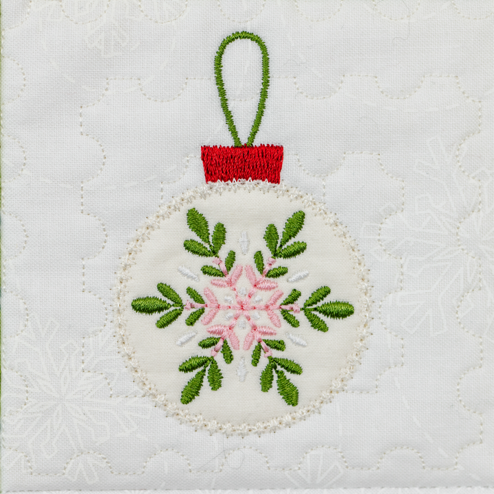 Wavy 9 background quilting design embroidery ornament