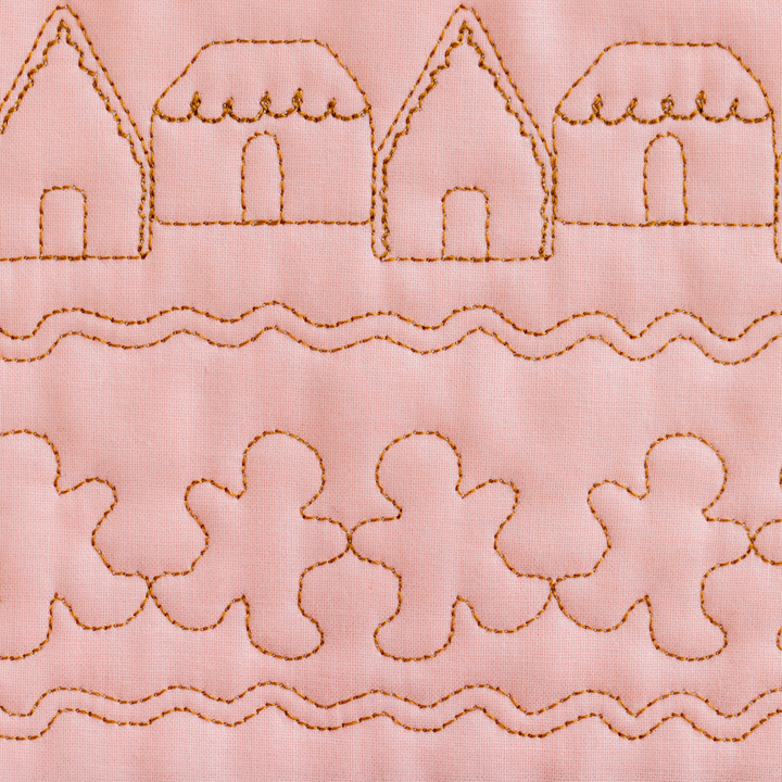 Christmas 16 background quilting design red