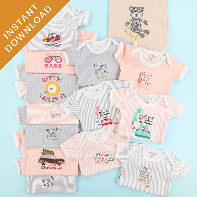 The Snuggle is Real: Petite Appliques (Digital Download)