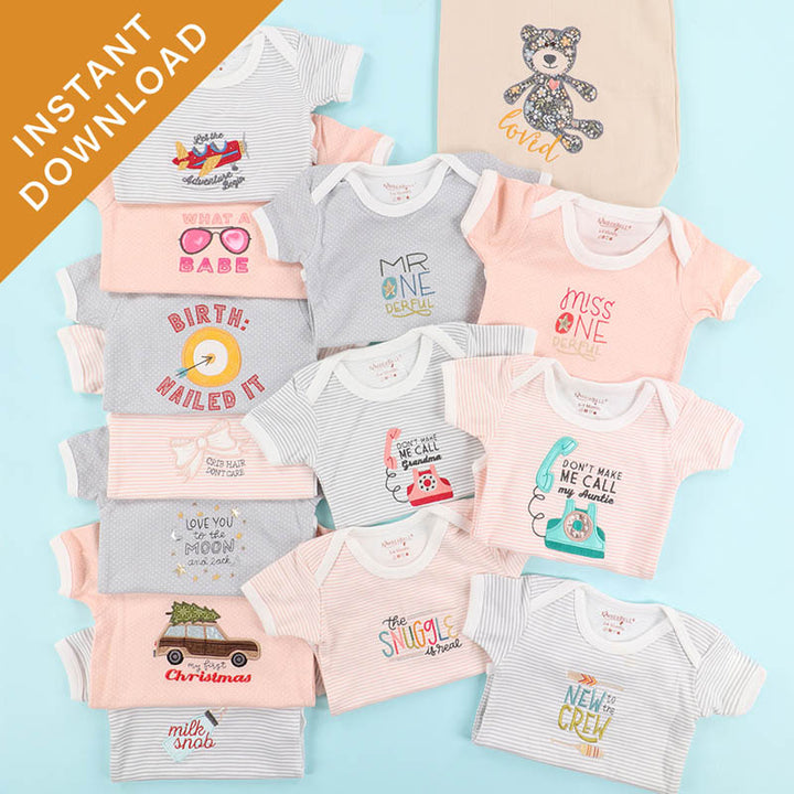 The Snuggle is Real: Petite Appliques (Digital Download)